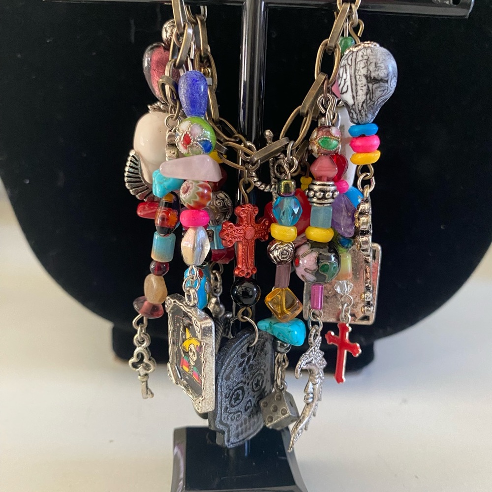 Day of the dead charm bracelet